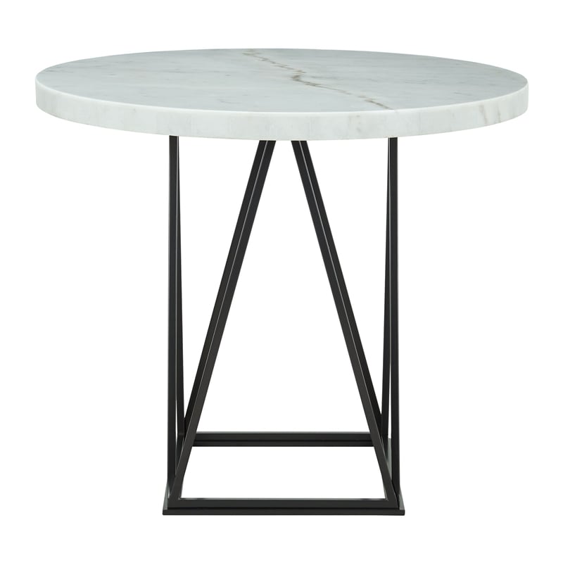 Bowery Hill Contemporary Counter Height Dining Table in White