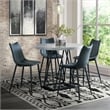 Bowery Hill Contemporary Counter Height Dining Table in White