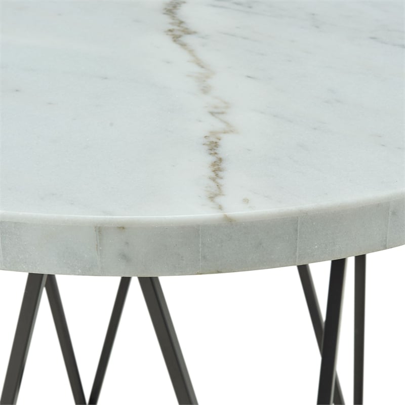 Bowery Hill Contemporary Counter Height Dining Table in White