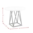 Bowery Hill Contemporary Counter Height Dining Table in White