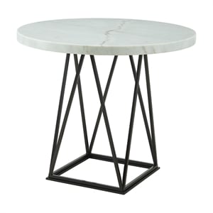 Bowery Hill Contemporary Counter Height Dining Table in White