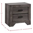 Bowery Hill Solid Wood 4 Piece King Panel Bedroom Set in Wire Brush Gray