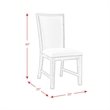Bowery Hill Modern Slat Back Upholstered Side Chair (Set of 2)
