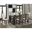 Bowery Hill Modern Slat Back Upholstered Side Chair (Set of 2)