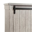 Bowery Hill Rubber Wood 6 Piece Queen Platform Storage Bedroom Set White Washed