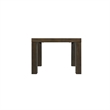 Bowery Hill Rectangle Wood Dining Table with 2 Leaves in Dark Walnut