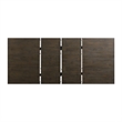 Bowery Hill Rectangle Wood Dining Table with 2 Leaves in Dark Walnut