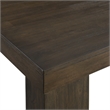 Bowery Hill Rectangle Wood Dining Table with 2 Leaves in Dark Walnut