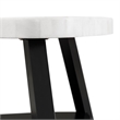 Bowery Hill Modern White Marble Top Coffee Table in White Marble