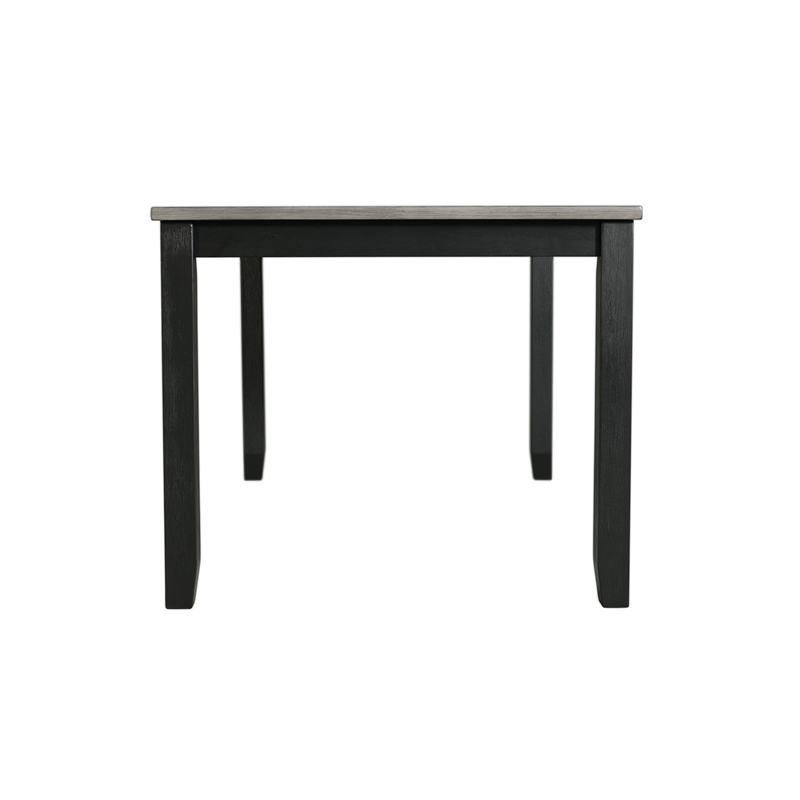 Bowery Hill Contemporary Gray 5PC Dining Set with Table & Four Chairs