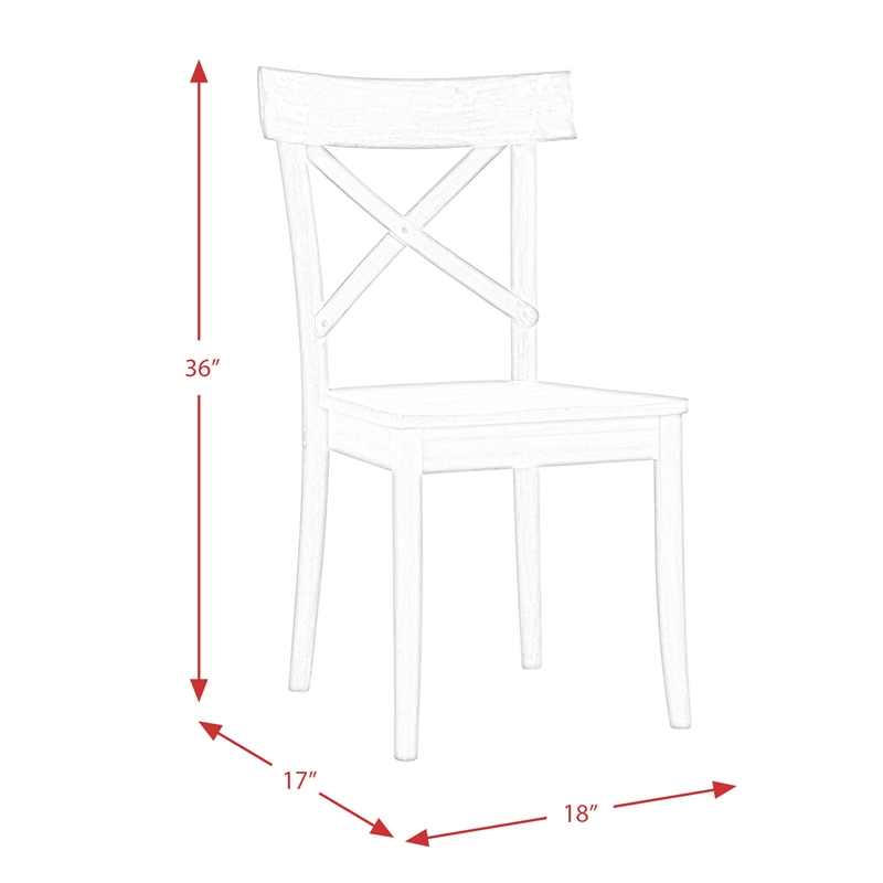 Bowery Hill 5 Piece Round Standard Height Dining Set in Raw Natural