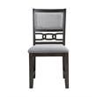 Bowery Hill Mid-Century Standard Height Side Chair in Walnut (Set of 2)