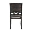 Bowery Hill Mid-Century Standard Height Side Chair in Walnut (Set of 2)
