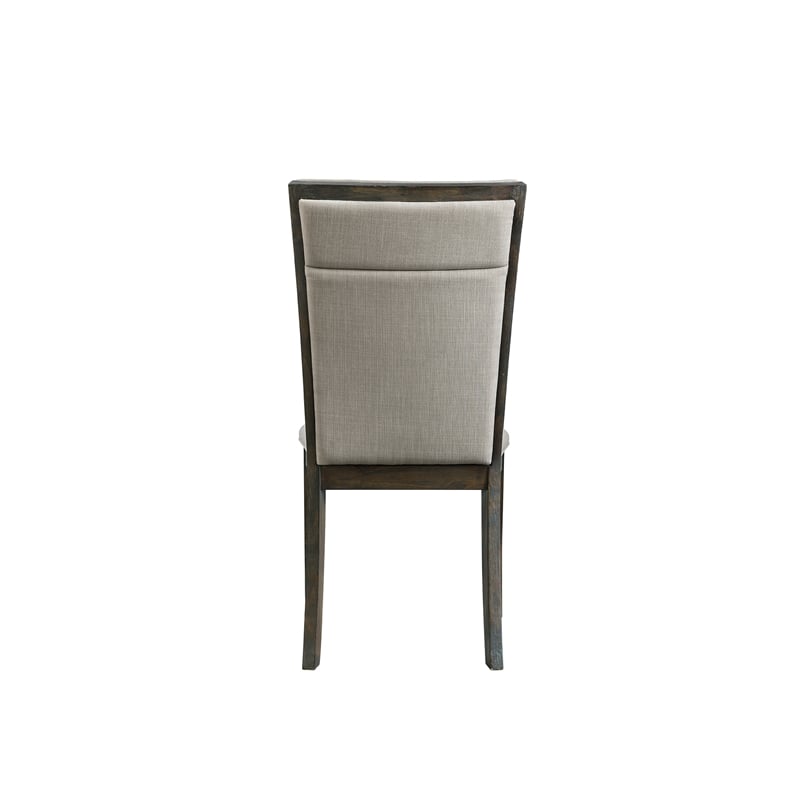 Bowery Hill Contemporary 7PC Dining Set with Table & Six Slat Back Chairs