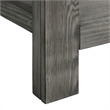 Bowery Hill Solid Wood 3 Piece Queen Panel Bedroom Set in Gray