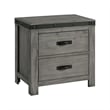 Bowery Hill Solid Wood 3 Piece Queen Panel Bedroom Set in Gray