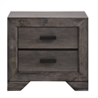 Bowery Hill Solid Wood 3 Piece Youth Full Panel Bedroom Set in Wire Brush Gray