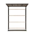 Bowery Hill 3 Piece Engineered Wood Full Panel Bedroom Set in Dark Chocolate