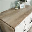 Bowery Hill Contemporary Engineered Wood Sewing Craft Table in Soft White