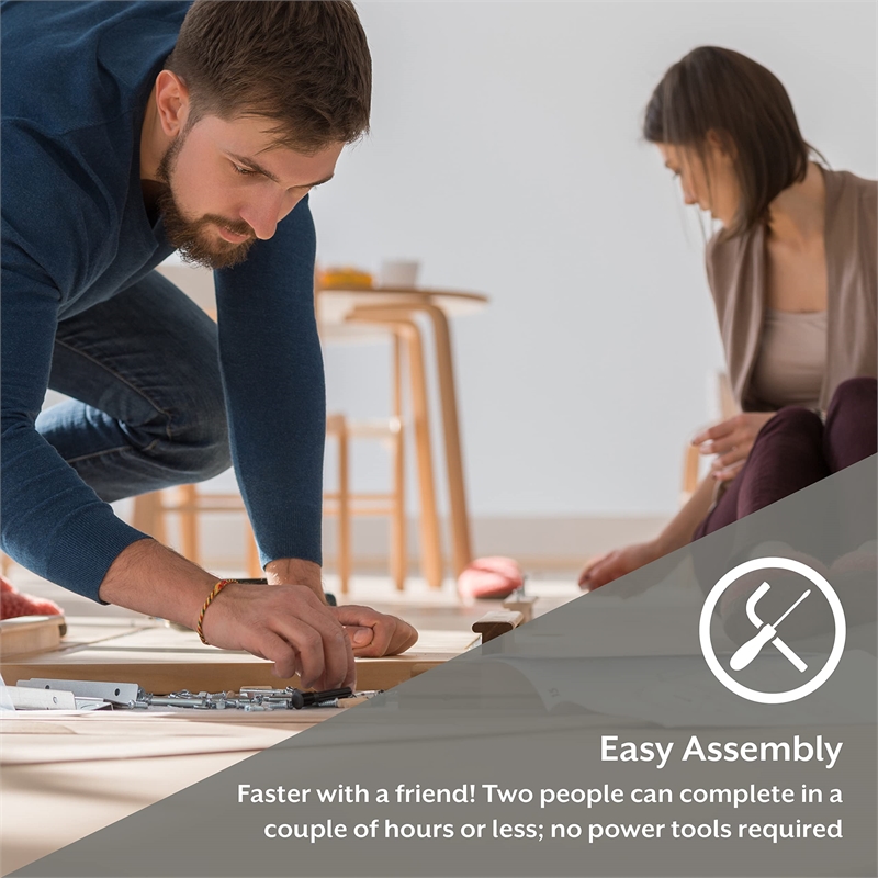 Bowery Hill Contemporary Metal Full/Queen Bed Frame in Black