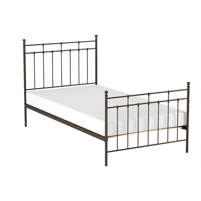 Bowery Hill King Spindle Headboard and Rails in Antique Bronze