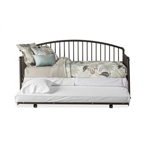 bowery hill daybed oiled bronze - suspension deck and trundle