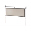 Bowery Hill Traditional Upholstered Queen Headboard in Rustic Brown