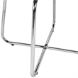 Bowery Hill Traditional Furniture Metal Vanity Stool Off White Fabric