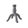 Bowery Hill Farmhouse Style Wood Round Dining Table in Weathered Gray