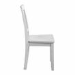 Bowery Hill Contemporary White Solid Wood Side Chair