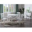 Bowery Hill Contemporary White Solid Wood Side Chair