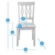 Bowery Hill Contemporary White Solid Wood Side Chair