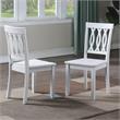 Bowery Hill Contemporary White Solid Wood Side Chair