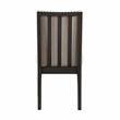 Bowery Hill Fabric Upholstered and Wood Dining Side Chair in Beige (Set of 2)