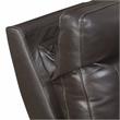 Bowery Hill Transitional Leather Power Recliner Chair in Brown