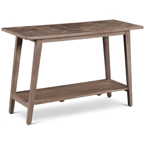 Bowery Hill Contemporary Natural Mango Wood Rectangle Sofa Table