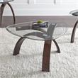 Bowery Hill Merlot Cherry Mixed Media 3-Piece Occasional Set