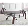 Bowery Hill Merlot Cherry Mixed Media 3-Piece Occasional Set