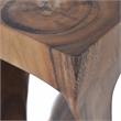Bowery Hill Wood Brown End Table Square Compact 12
