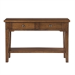 Bowery Hill Contemporary Warm Walnut Brown Wood Serving Table