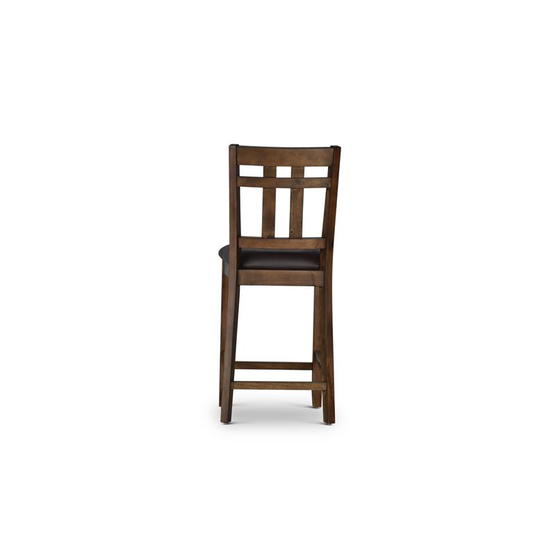 Bowery Hill Assembled Mid-Century Counter Chair in Mocha Chocolate finish