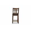 Bowery Hill Assembled Mid-Century Counter Chair in Mocha Chocolate finish