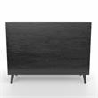 Bowery Hill Mid-Century Ebony and Washed Ivory 13-Drawer Sideboard