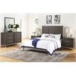 Bowery Hill Modern Walnut Queen Engineered Wood 5-Piece Bedroom Set