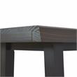 Bowery Hill Traditional Cherry and Ebony Solid Wood Live Edge Stool