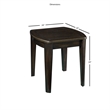 Bowery Hill Traditional Dark Walnut Wood Game End Table with Chessboard