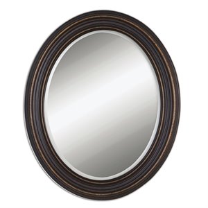 bowery hill modern decorative mirror in dark oil rubbed bronze
