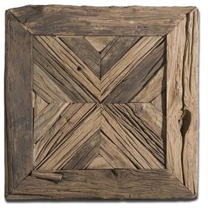 Bowery Hill Contemporary Reclaimed Wood Wall Art in Rustic Pine