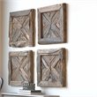 Bowery Hill Contemporary Reclaimed Wood Wall Art in Rustic Pine