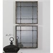 Bowery Hill Square Mirrors in Distressed Slate Blue (Set of 2)